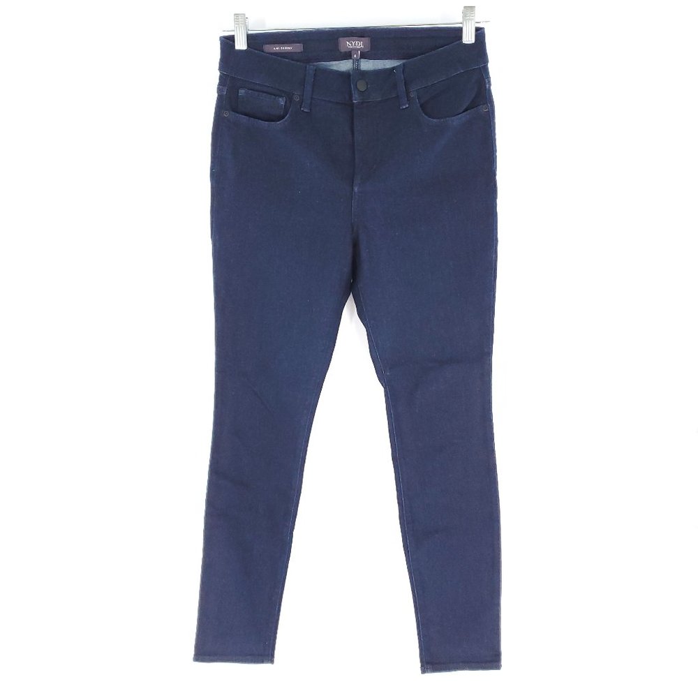 NYDJ Ami Skinny Women Jean Lift Tuck Mid Rise Blue Size 8 (30x29)